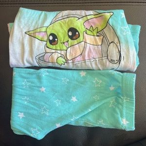 Baby yoda pj set